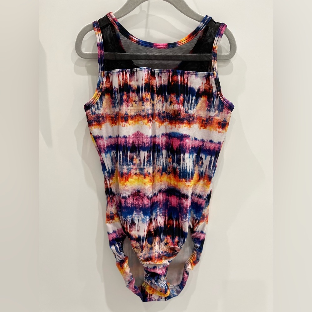 Plum Practicewear - gymnastics leotard. Beautiful mesh details. Size adult xs